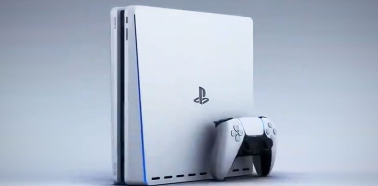 une image d'un concept design PS5 Slim