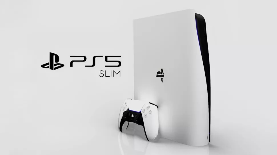 une image d'un concept PS5 Slim