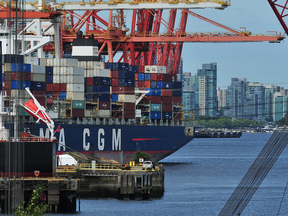 Navires au port de Vancouver