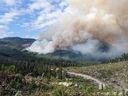 L'incendie de Newcastle a brûlé à environ cinq kilomètres de Sayward sur l'île de Vancouver fin mai.