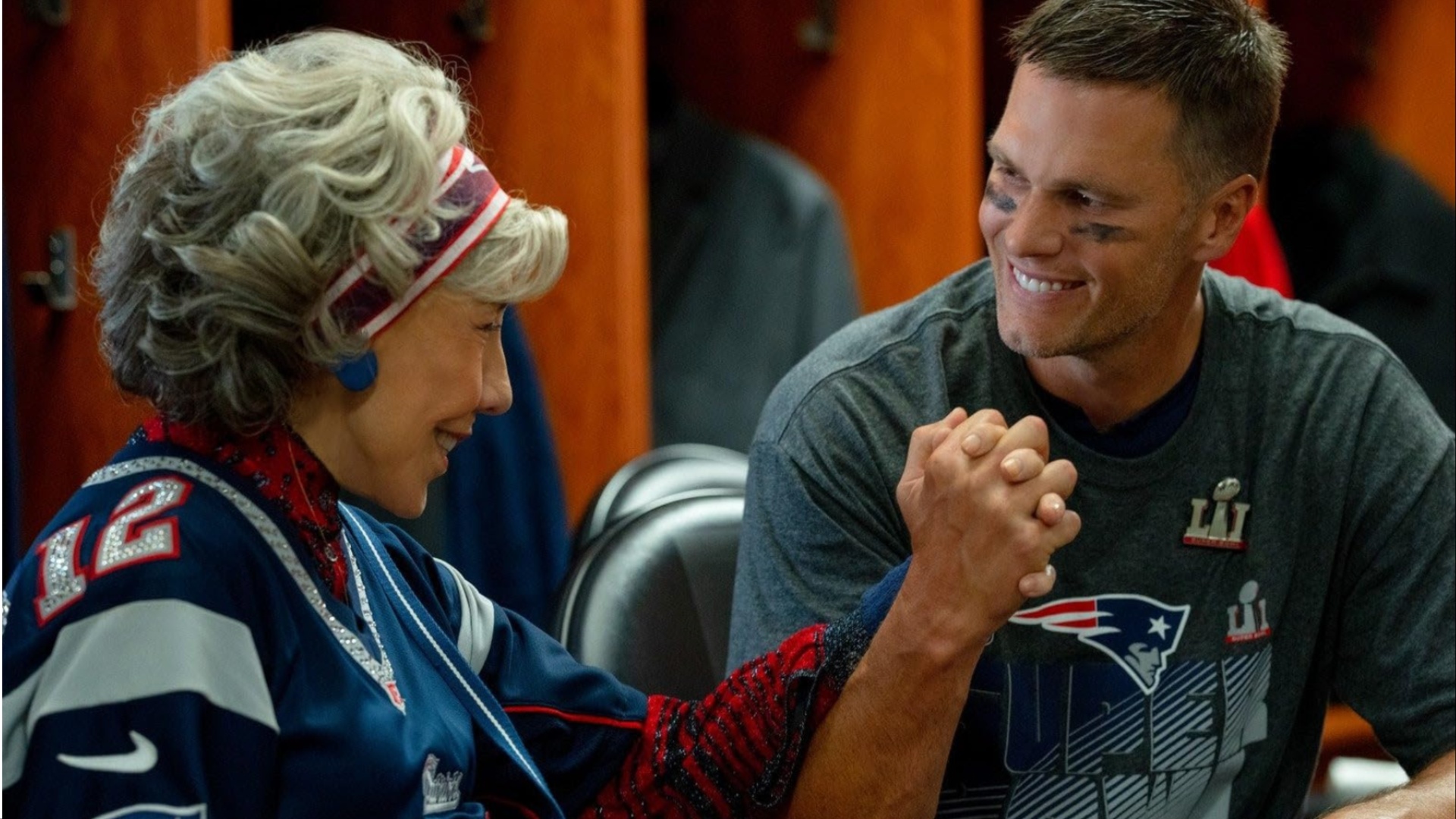 Lily Tomlin et Tom Brady en 80 pour Brady