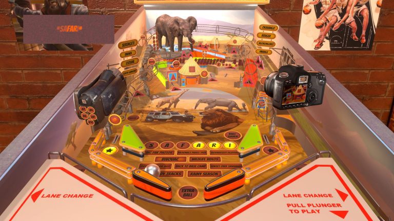 Voyage dans la savane dans Safari Pinball sur Xbox et PC
