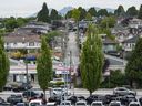 Maisons sur le versant sud de Vancouver.