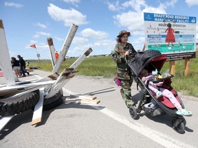 Manifestation à la décharge de Brady Road