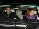 Le prince Andrew, duc d'York et Sarah Ferguson sont vus à Londres, le 17 avril 2013.
