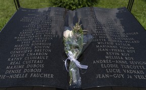 Mémorial de l'explosion d'un train à Lac-Mégantic.