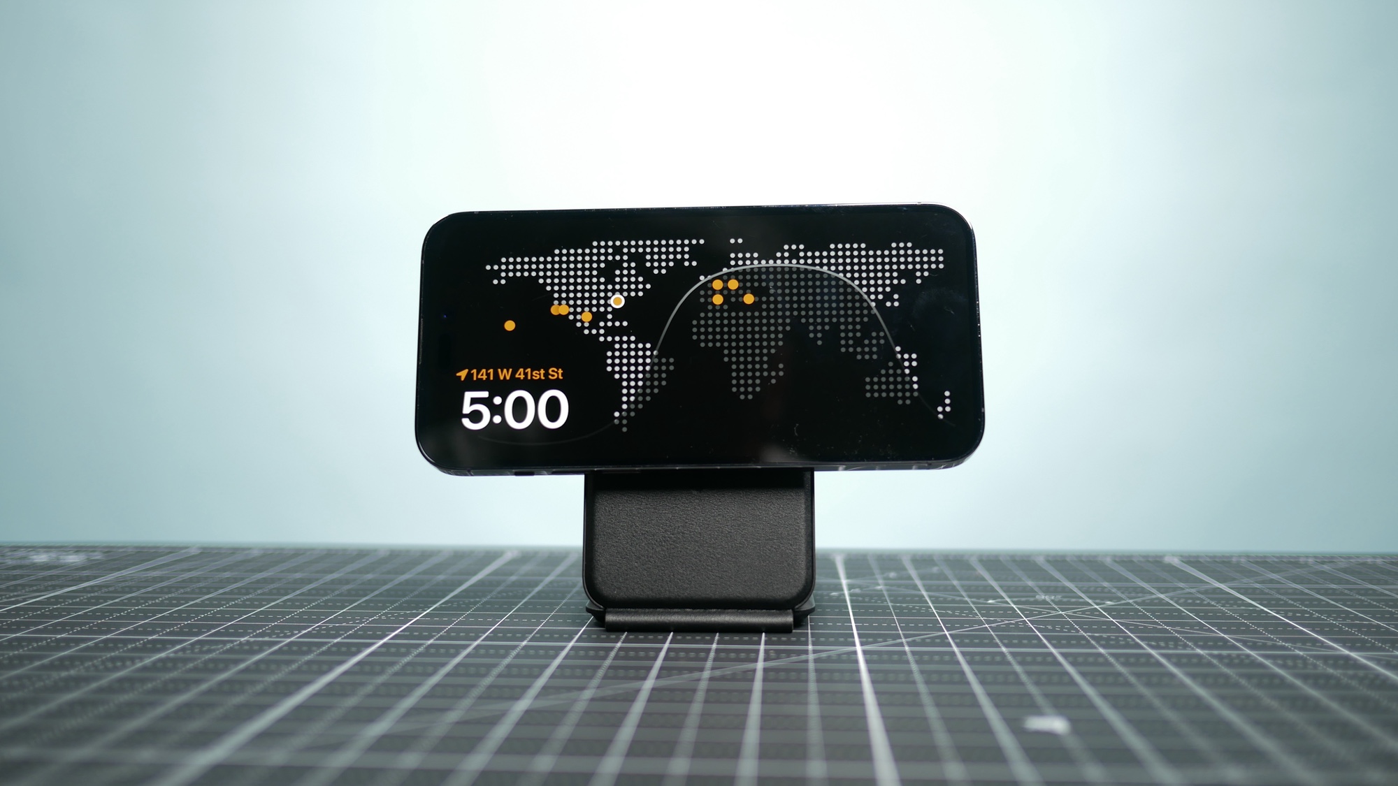 horloge mondiale en mode veille ios 17