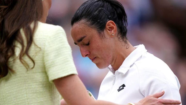 La princesse de Galles console Ons Jabeur, finaliste de Wimbledon, après sa défaite