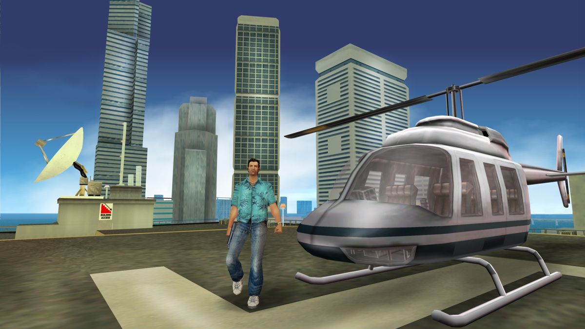 Capture d'écran promotionnelle de 2003 pour Vice City