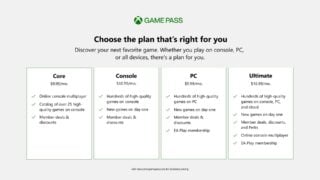 Xbox Game Pass Noyau