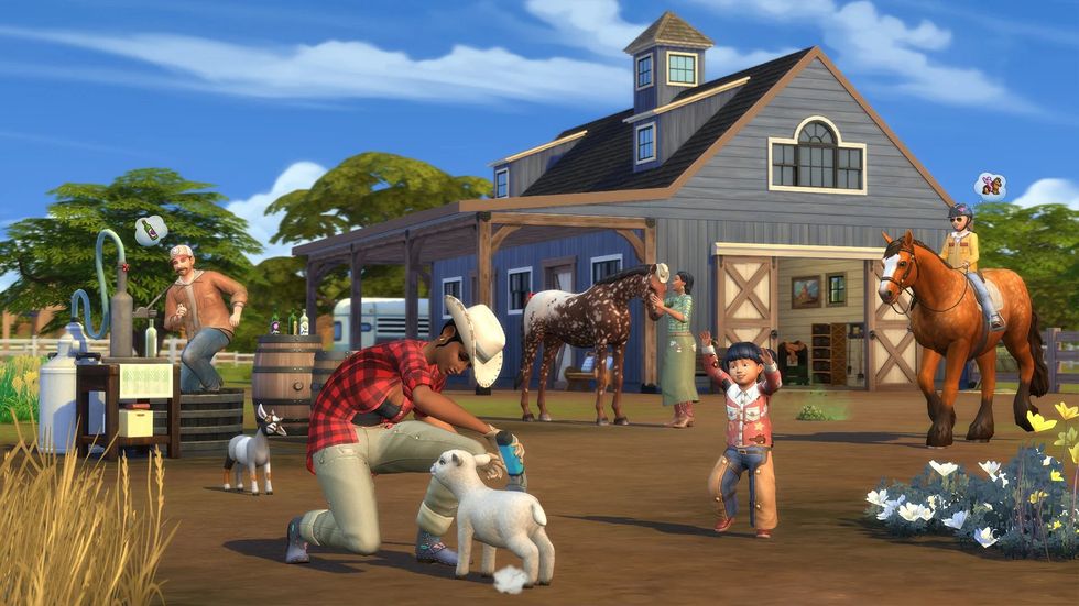 le ranch de chevaux sims 4