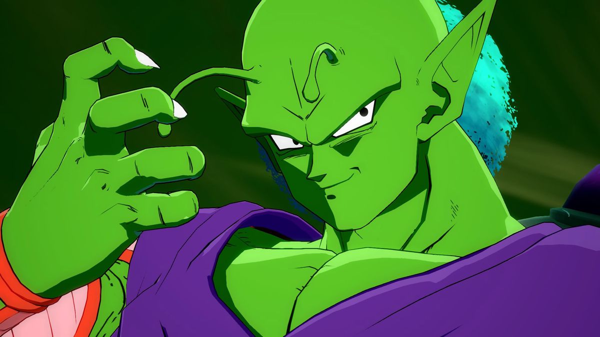 Une capture d'écran de Piccolo posant dans Dragon Ball FighterZ