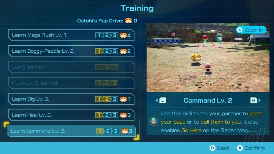 Capacités de Pikmin 4 Oatchi