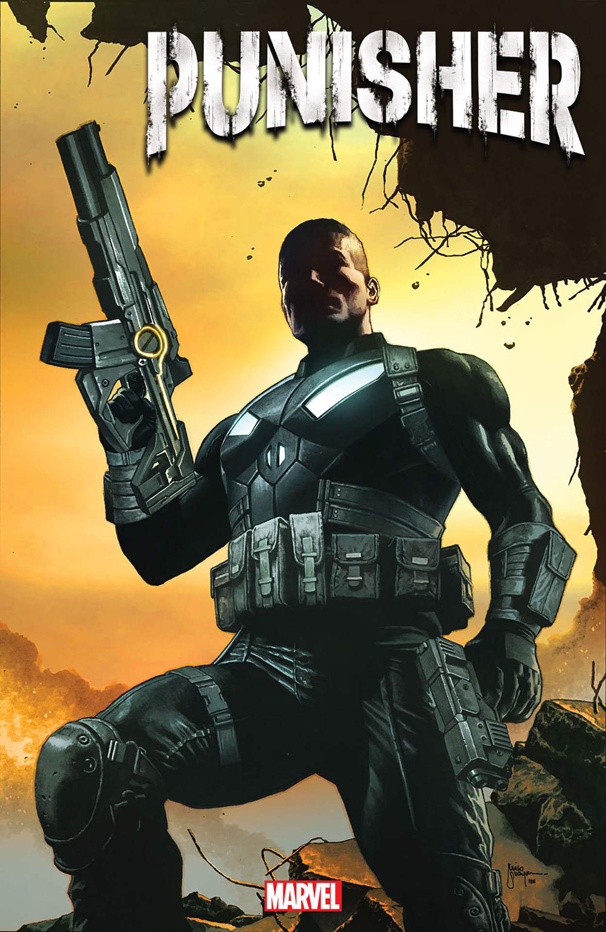 Couverture de Punisher #1 par Mico Suayan