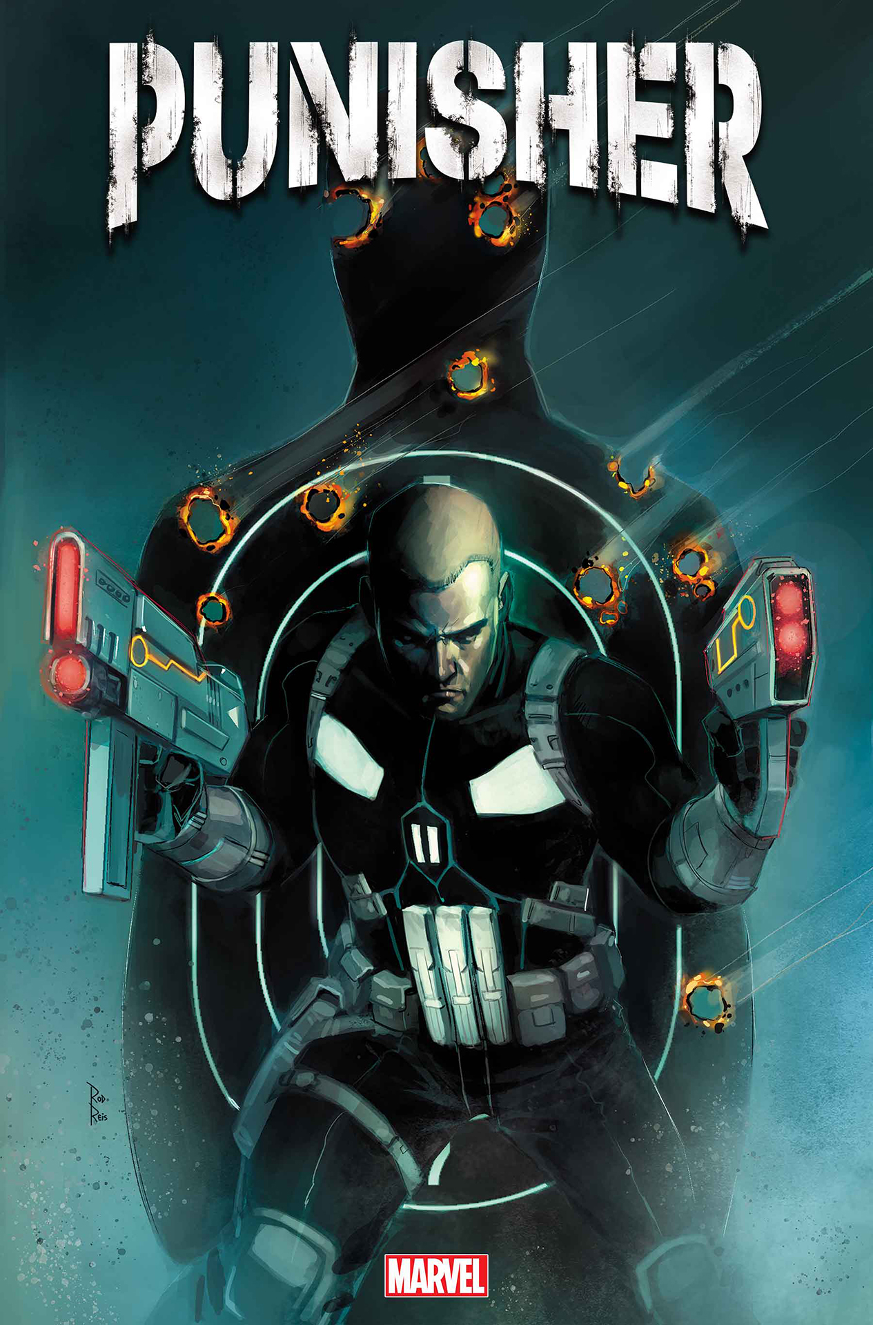 Couverture de Punisher #1 par Rod Reis