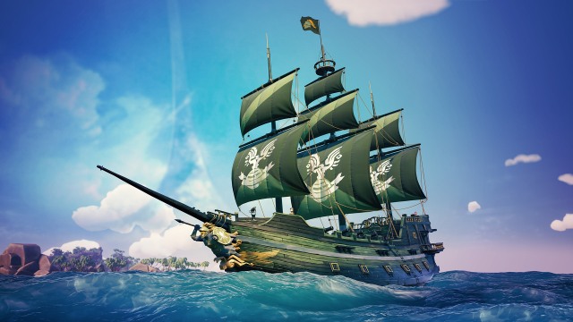 Un bateau pirate de Sea of ​​Thieves