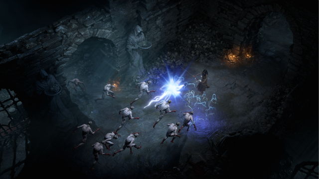 Diablo 4 Sorcière combat