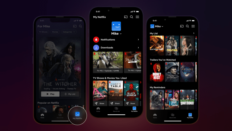 Netflix déploie « Mon Netflix », un nouvel onglet pour les bandes-annonces, les rappels et plus