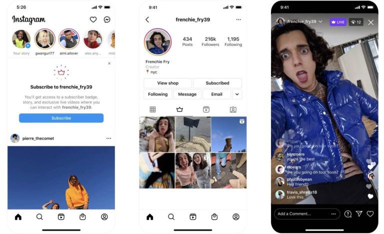 Instagram lance des abonnements de créateurs en Australie, au Canada, au Royaume-Uni et plus encore