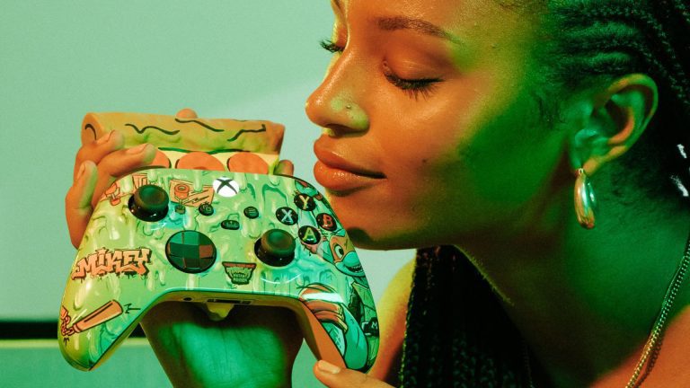 Ces contrôleurs Xbox TMNT parfumés à la pizza ont l'air assez bons pour manger
