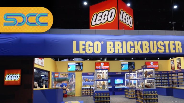  Aperçu du stand LEGO - Visite guidée de Brickbuster |  Comic Con 2023
