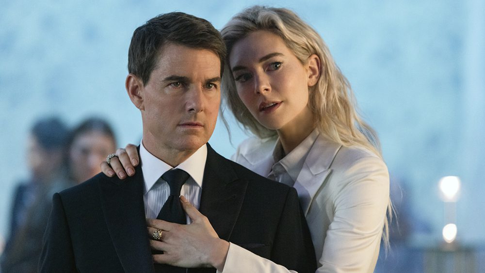 MISSION: IMPOSSIBLE - DEAD RECKONING PART ONE, (aka MISSION: IMPOSSIBLE 7), from left: Tom Cruise, Vanessa Kirby, 2023. ph: Christian Black / © Paramount Pictures / courtesy Everett Collection