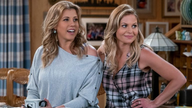 Jodie Sweetin and Candace Cameron Bure on Fuller House