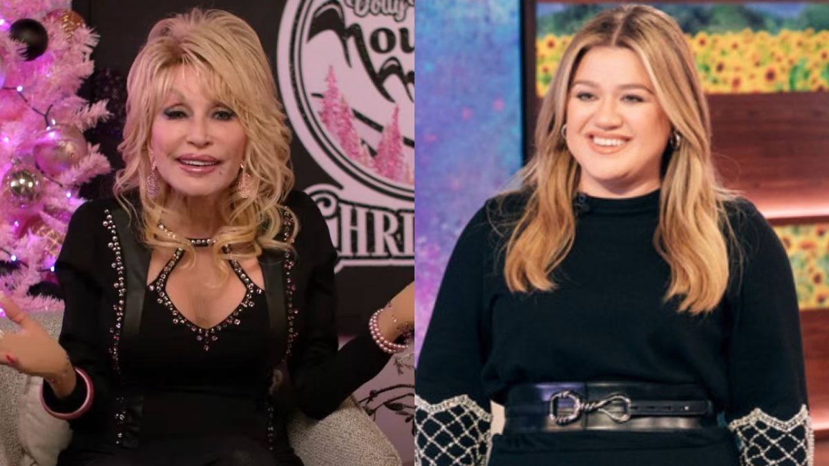 Dolly Parton on Mountain Magic Christmas and Kelly Clarkson on The Kelly Clarkson Show.