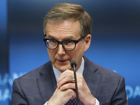 Le gouverneur de la Banque du Canada, Tiff Macklem, tient une conférence de presse à la Banque du Canada à Ottawa.