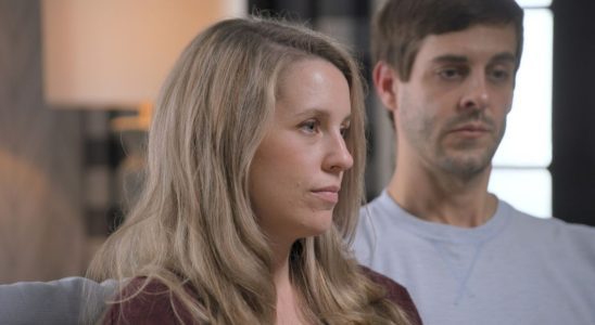 Jill Duggar and Derick Dillard being interviewed for Shiny Happy People: Duggar Family Secrets