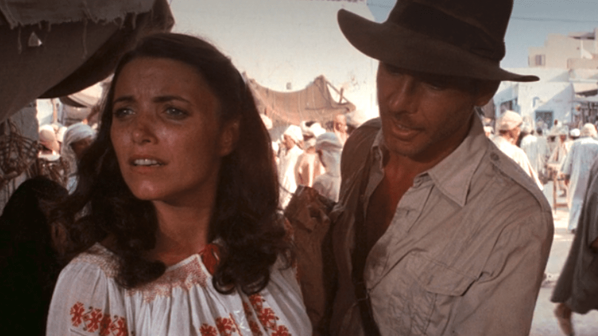 Marion and Indiana Jones in Cairo