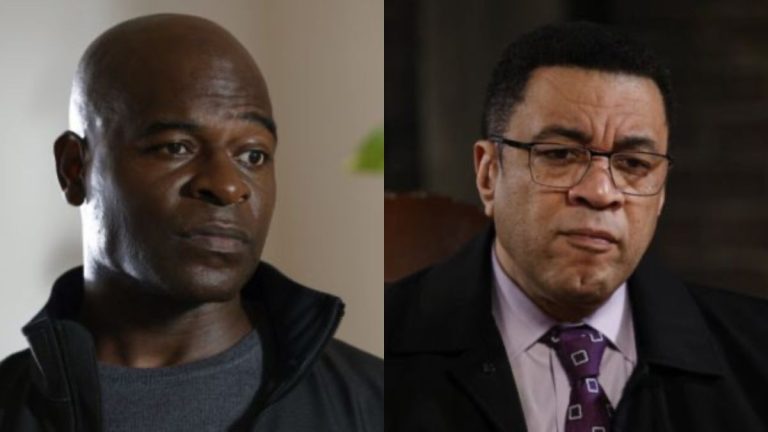 Hisha Tawfiq and Harry Lennix on The Blacklist.