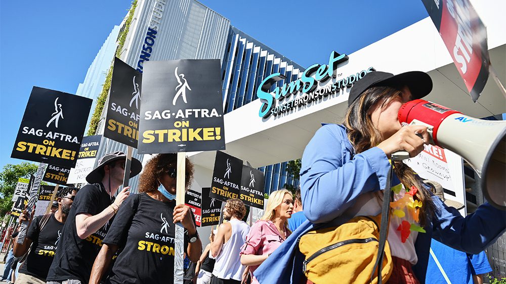 SAG Strike Picket Line