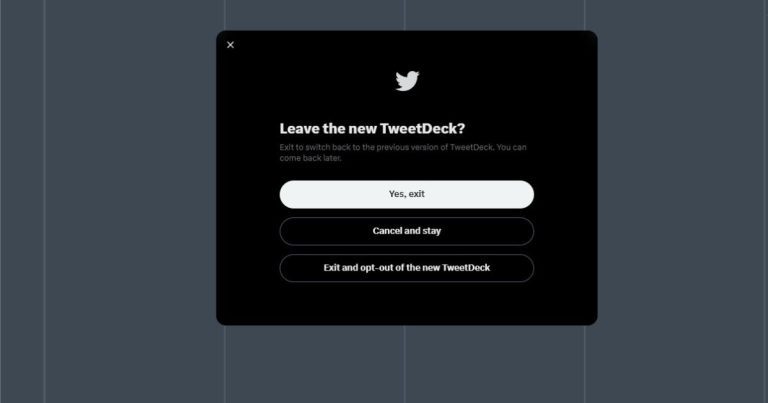 L’ancienne et bonne version de TweetDeck est de retour