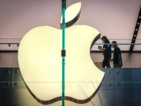 Logo Apple dans un magasin de Sydney