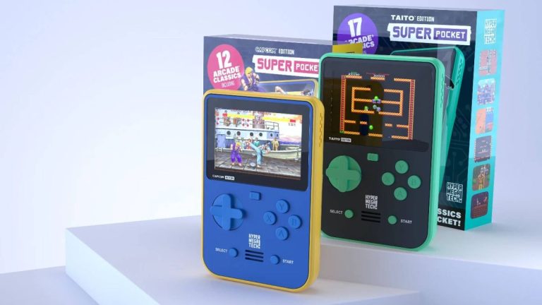 Le Super Pocket est un ordinateur de poche de style Game Boy avec un coup de pied de cartouche