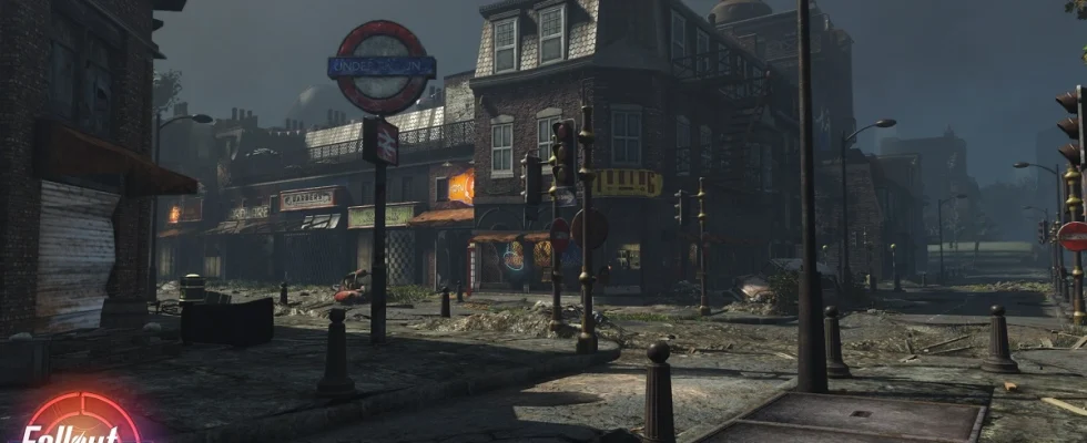 Fallout London: a dilapidated Camden.