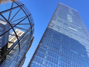 L'édifice Brookfield Place au centre-ville de Calgary.