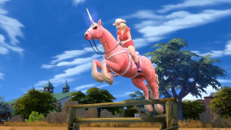 la licorne du ranch de chevaux les sims 4