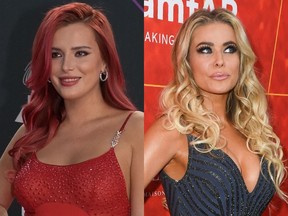 Bella Thorne, à gauche, Carmen Electra.