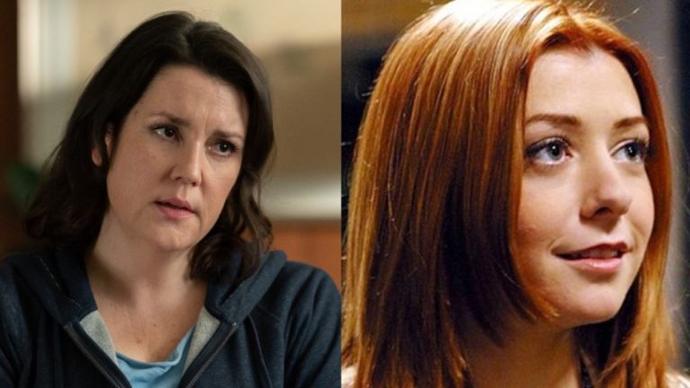 Melanie Lynskey and Alyson Hannigan side by side 