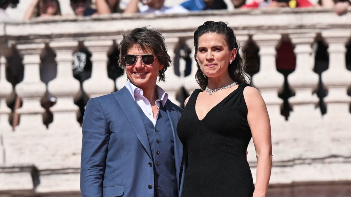 Tom Cruise and Hayley Atwell at Mission: Impossible - Dead Reckoning Part One premiere