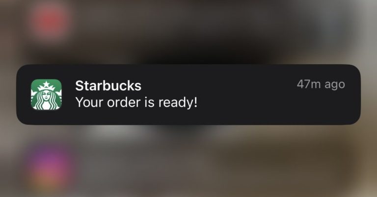 Starbucks indique que les notifications inattendues de l’iPhone « Votre commande est prête » étaient une erreur