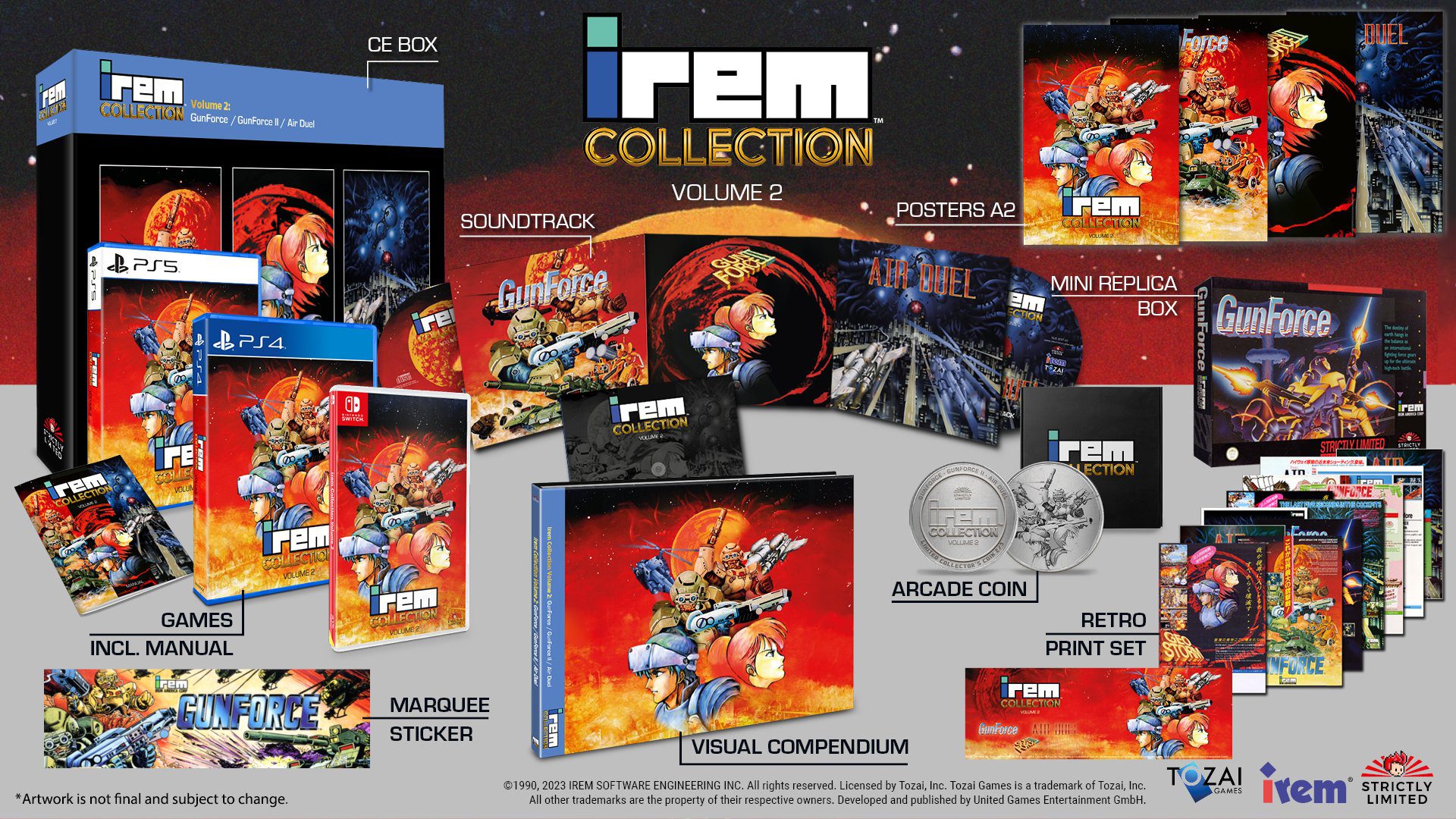 irem Collection Volume 2 annoncé pour PS5, Xbox Series, PS4, Xbox One et Switch    
