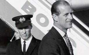 Le capitaine Peter Middleton et feu le prince Philip