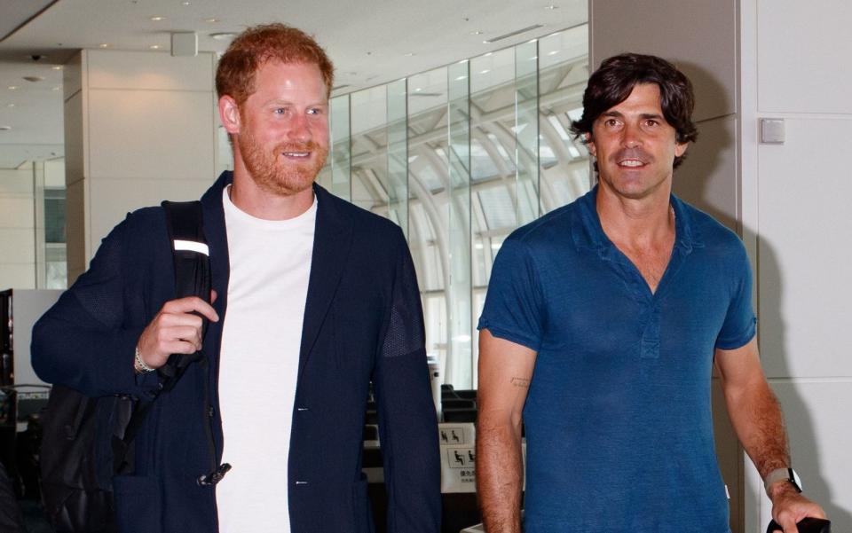 Le prince Harry et Nacho Figueras lors de leur voyage