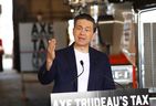 Le chef conservateur Pierre Poilievre tient une conférence de presse à Sudbury, en Ontario, le vendredi 28 juillet 2023.