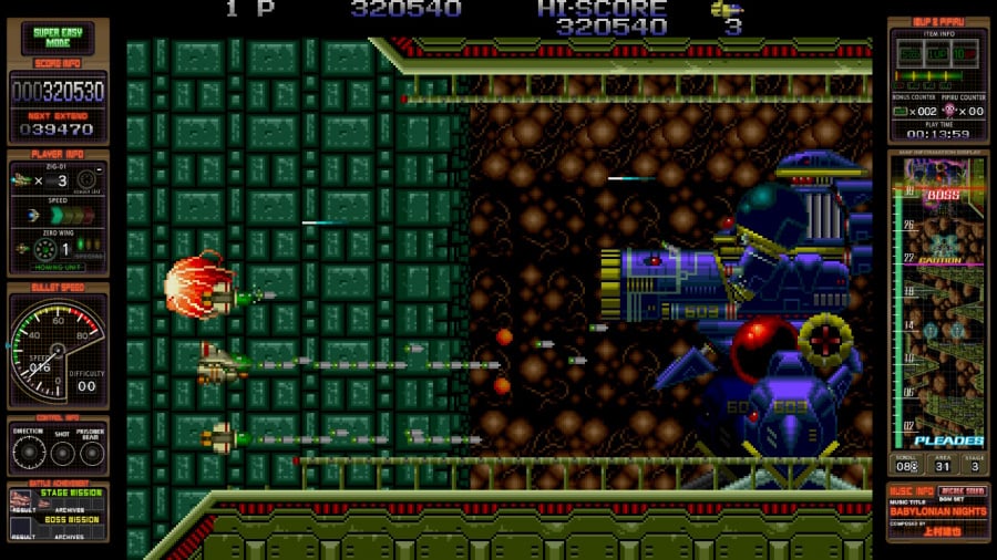 Toaplan Arcade Garage: Zero Fire Review - Capture d'écran 2 sur 4