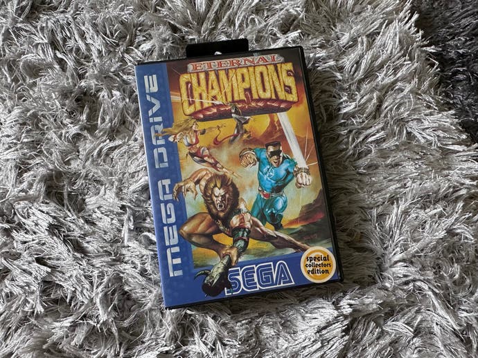 Eternal Champions dans son coffret Mega Drive