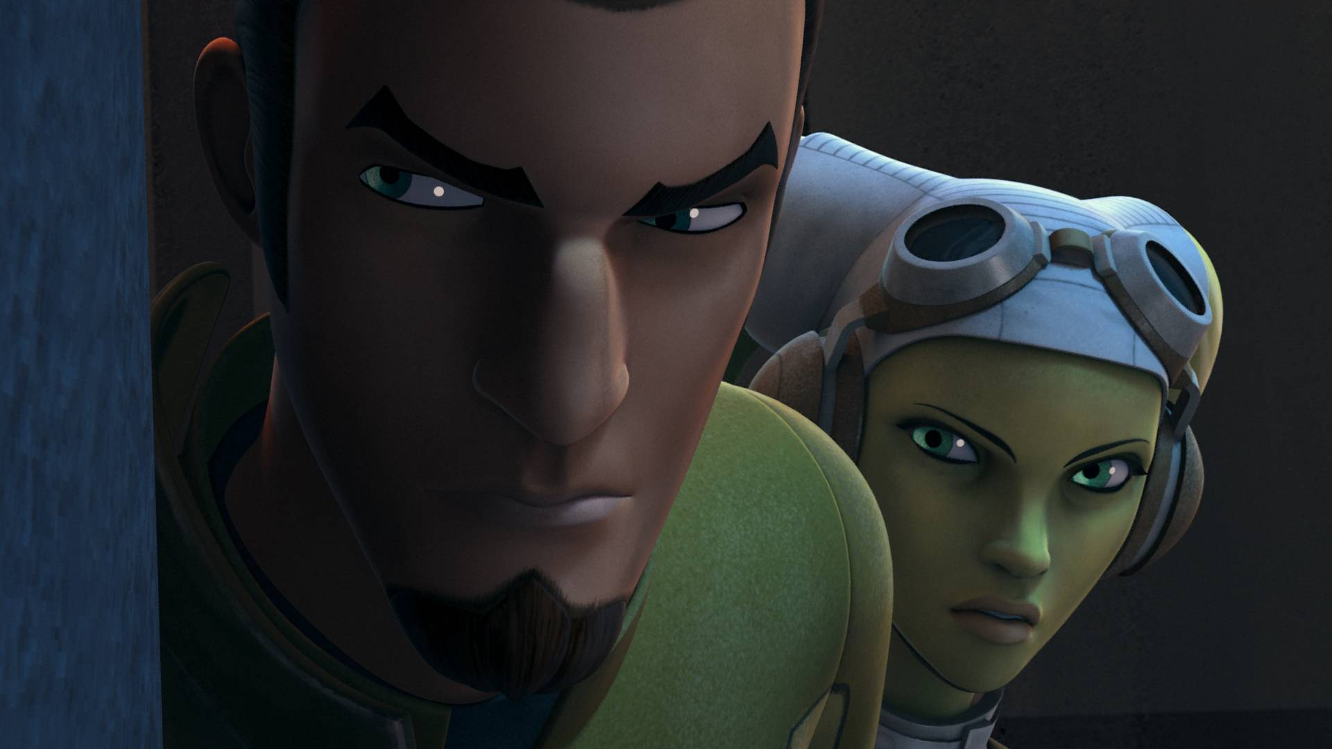 Kanan Jarrus et Hera Syndulla dans Star Wars Rebels